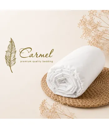 Чаршаф с ластик ранфорс Carmel - висококачествен плат ⭐ Избери качествено и луксозно хотелско спално бельо от Pamuk.bg ⭐ Поръчай сега! снимка 1